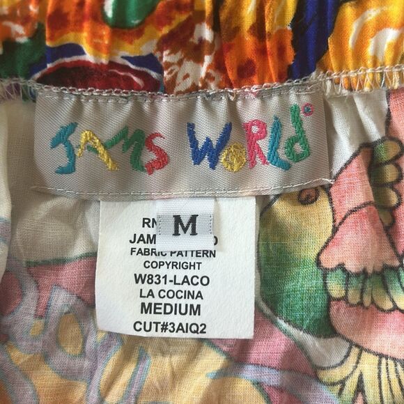 Jams World La Cocina Hattie Skirt Womens Medium 8 10 colorful stretch tropical - Picture 6 of 9